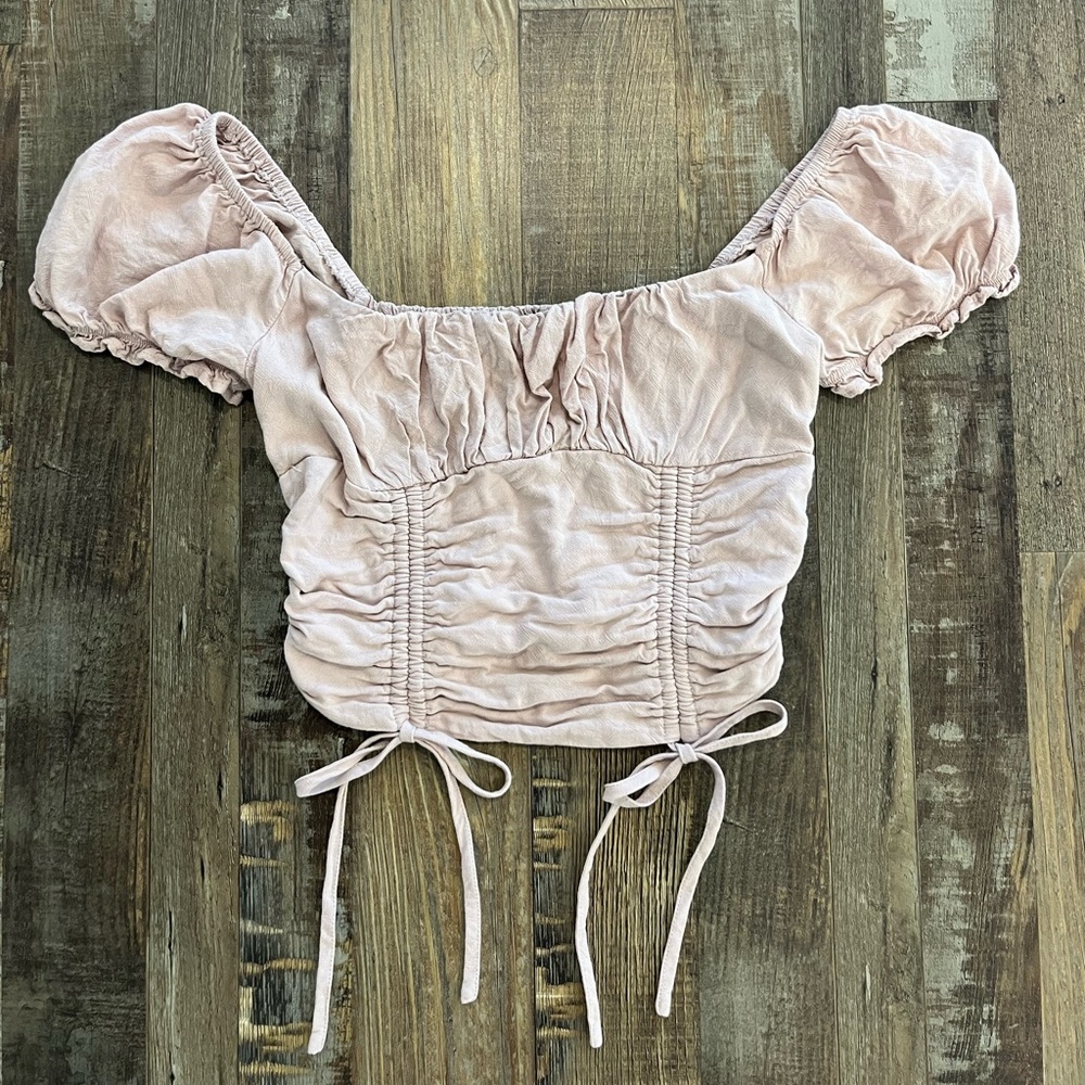 Blush pink crop top!💕